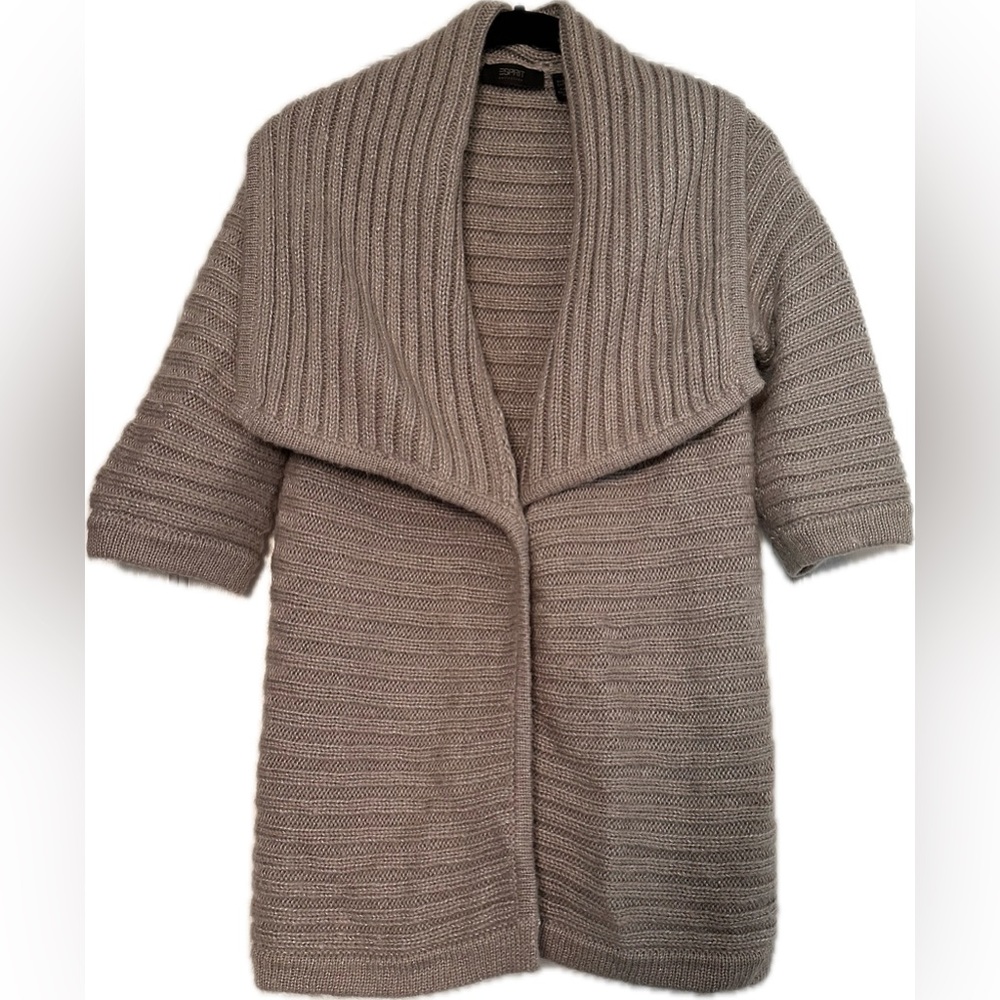 Esprit grey cardigan sweater, size S